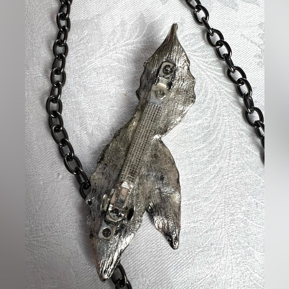 Silver Tone Jewelry Lot — Necklaces, Bracelets, Earrings, Brooches Set - Picture 9 of 16